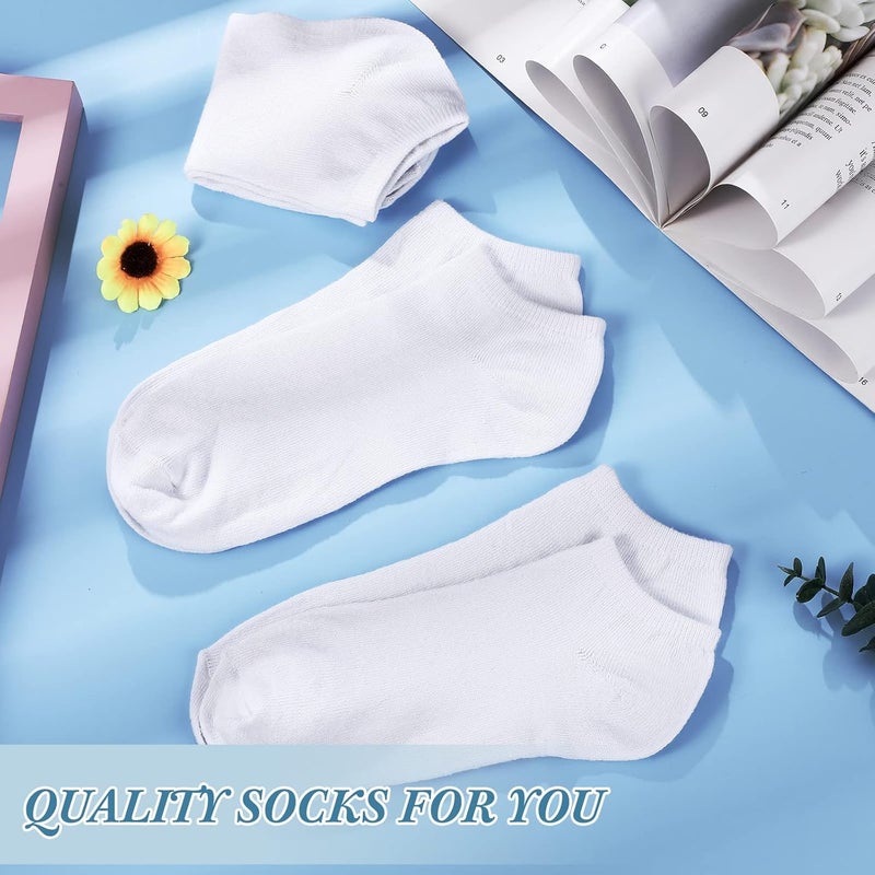Tarpop 200 Pairs Low Cut Ankle Socks Bulk for Women Men Thin Breathable Casual Socks Pack for Unisex Homeless Charity Event - Image 5